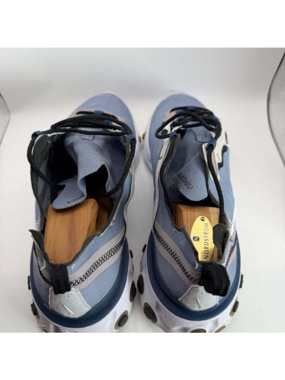 Nike React Element 55 Indigo Fog Shoes Mens Size 12 Blue Running Athletic - Picture 7 of 11